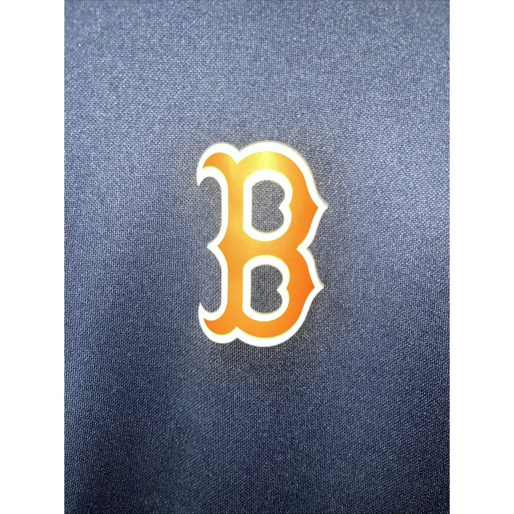 Boston Red Socks Men's Lightweight Jacket L Genuine MLB Blue White Racing Stripe